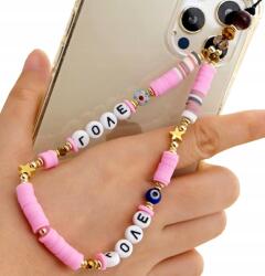  Telefontartó zsinór gyöngyökkel, gyöngyökkel, kulcstartó, medál - allegro - 460 Ft