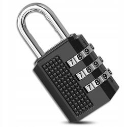  Szekrényzár Kóddal Fém Erős 54mm 3-jegyű Masszív Edzőterembe (Kłódka Na SZYFR Szyfrowa Metalowa Mocna 54mm)