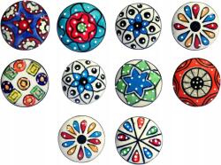 Kerámia Gombok Többszínű Szép 10 Db Dekoratív Fiókos Szekrény (NACN)