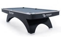 RASSON Biliárd asztal, Rasson Ox, 9 ft. , Fekete, EPBF zsebmérettel Simonis 760 powder blue (55.148.09.5.3)