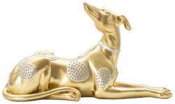 Mauro Ferretti Fekvő kutya szobor arany 32, 2x9, 5x18, 3 cm