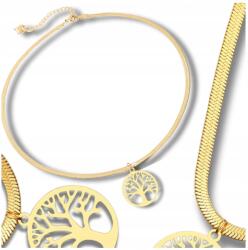  Női nyaklánc sebészeti acélból, 18K arannyal bevonva Arany színű szerencsefa (ZŁOTY Elegancki Naszyjnik Kolia Celebrytka)
