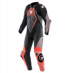Dainese Motoros overál Dainese Audax D-Zip 1PC Fekete/Piros 50