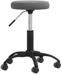 vidaXL sötétszürke bársony étkezőszék (3085728)