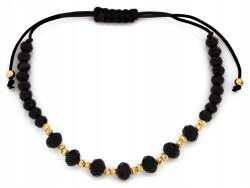 Lovrin Arany karkötő 585-ös finomságú ónixszal, fekete zsinóron, 0, 63g (62098197)