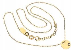 Lovrin Ezüstözött arany nyaklánc 925-ös lemezből és egy kis kristállyal, tökéletes ajándék (Lovrin 53959)