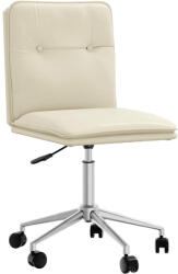 vidaXL krémszínű műbőr étkezőszék (4101320)