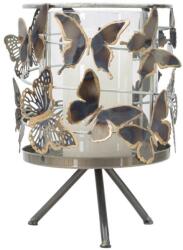 Mauro Ferretti Pillangós gyertyatartó barna/antracit 15x23, 3 cm