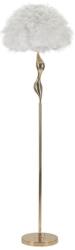 Mauro Ferretti Slim állólámpa tollakkal arany/fehér ø 50x165 cm