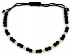 Lovrin Zsinóros karkötő arany és fekete golyókkal 585 14k 0.72g ajándék (62098190)
