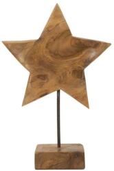 Mauro Ferretti Tölgyfa csillagszobor barna 28x12x42 cm