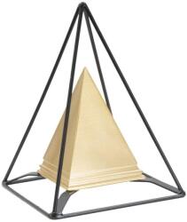 Mauro Ferretti Arany piramis fém priamis kerettel arany 15x15x21 cm