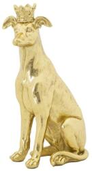 Mauro Ferretti Kutya szobor koronával arany 20x12, 5x33 cm