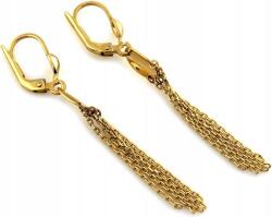 Lovrin Arany fülbevaló 375-ös függő láncokkal, angol kapcsos, nőknek