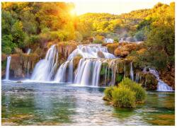 Wallarena Fotótapéta Vízesés 3D Tájkép Hálószobába Nappaliba Falitapéta 350x250 (FOTOTAPETA NA FLIZELINIE 14745VXV7)