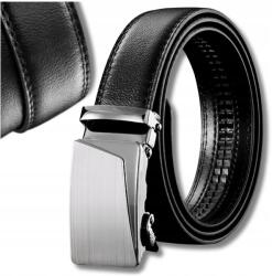 EdiBazzar Öv automata Férfi fém csat automata fekete öko bőr (5905884010082)