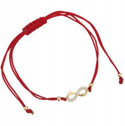 Lovrin Arany karkötő 585 piros zsinóros végtelen jellel (62485132)