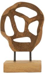 Mauro Ferretti Lubang szobor tölgyfából barna 18x10x27 cm