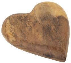 Mauro Ferretti Tölgyfából készült szív barna 16x14x4, 5 cm