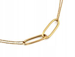 Lovrin Nyaklánc 585 14k sárga aranyból, 2.44g súlyú, két nagy elemmel (43801828)