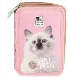 DERFORM Háromrekeszes tolltartó Cleo & Frank Cicák cicákkal (PWTCF45)