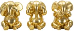 Mauro Ferretti 3 bölcs elefánt figurák 3 db-os készlet arany ø 15, 5x20, 5 cm