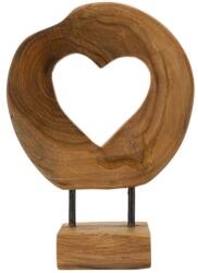 Mauro Ferretti Hasi szobor tölgyfából barna 20x10x28 cm