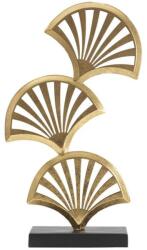 Mauro Ferretti Stilizált levelek szobor arany/fekete 23, 5x10x44 cm