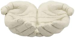 Mauro Ferretti Stons tál kéz alakú krémszín 22, 7x20x7, 3 cm