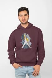  D&b Unisex Hoodie ZN00016 Mercury Bordó-Méret 2XL