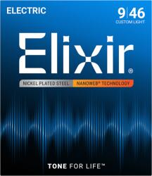 Elixir Elektromos Gitárhúr 9-46 (Nanoweb bevonat)