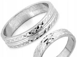 Lovrin Ezüst gyűrű 925 gyémántcsiszolású fényes uniszex modell ajándékba 2.52g