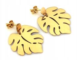 Lovrin Arany fülbevaló 585 látványos levél mintával, stekkeres zárral, ajándékba 14 karátos (Lovrin)