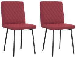 vidaXL 2 db bordó műbőr étkezőszék (4101116)