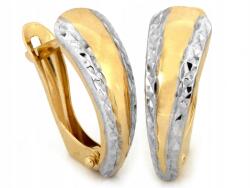 Lovrin Arany fülbevaló pr 375 9k 1, 35g kétszínű és keskeny lemezkék női