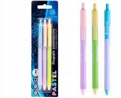 Astra 3 db Astrapen Pastel, Golyóstoll 0, 6mm, kék, bliszter, színkeverék, 20 (40472)