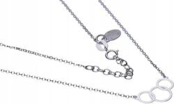 Lovrin Ezüst nyaklánc 925 összefonódó karikákkal, 1, 86g, finom, divatos ajándék (Lovrin 53423)