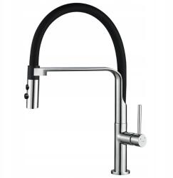 Kuchinox Konyhai Csaptelep Álló Kifolyócső 2 Funkciós Mágnessel Fekete Króm (BQU_778D)