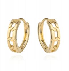 Lovrin Arany fülbevaló 585-ös karika kreol kapoccsal 1.33g elegáns minta (58715839)
