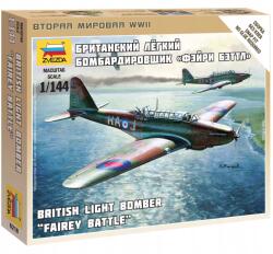 Zvezda Wargames (II. világháború) repülőgép 6218 Brit könnyű bombázó Fairey Battle (1: 144)