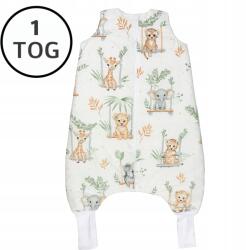 Ankras Bélelt Hálózsák Nadrágszárakkal 74-86 S 1 Tog Pamut 100% Lengyel Termék (ŚZN ocieplany R. S 68-86 ZWIERZĘTA NA H. Z.)