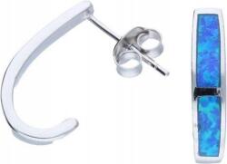 Lovrin 925-ös ezüst fülbevaló kék opállal, 1, 80g, elegáns és különleges (Lovrin 45679)