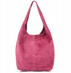 Beltimore Női bőr kézitáska nagy shopper klasszikus tágas A4-es iskolai munkához (U35purp)