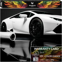  Színes Ppf fólia Phoenix Protect Színváltó autó Gloss White (Folia PPF Gloss White 152cmx16m)