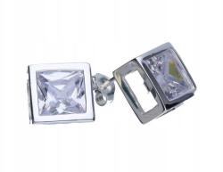 Lovrin Ezüst fülbevaló 925 négyzet alakú cirkóniákkal 4, 80g divatos minta ajándékba (Lovrin 46675)