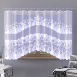 Wisan Gyönyörű elegáns jacquard függöny fehér Ebenoid mintás A142 300x150 cm (AWA14200)