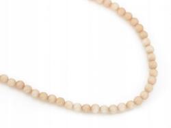 Lovrin Elegáns ezüst nyaklánc 925-ös finomságú, bézs színű gyöngyökkel, 5.4mm széles ajándék ötlet (59670260)