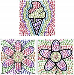  Littleboyny Gyémántfestő Készlet Gyerekeknek, 17 x 17 cm (B0BW3NFKKV)