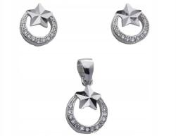 Lovrin Ezüst 925 szett csillag medállal és fülbevalóval, divatos minta ajándékba (Lovrin 68349)