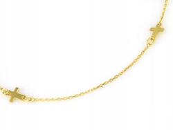 Lovrin 585 14k hosszú arany nyaklánc keresztekkel 3.50g nőknek ajándékba (43792982)